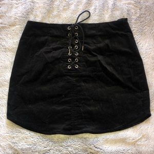 Forever 21 Corduroy Lace up skirt